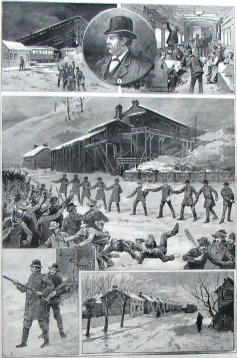 Engraving of 1889 Riots
