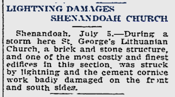 1911 Newspaper Article